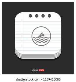 Swimming Icon - Free vector icon