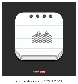 Swimming Icon - Free vector icon