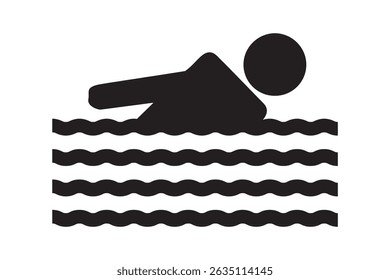 Swimming icon graphics vector EPS 10