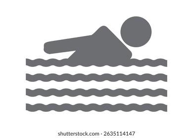 Swimming icon graphics vector EPS 10