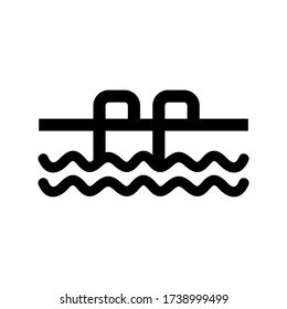 swimming  icon or logo isolated sign symbol vector illustration - high quality black style vector icons
