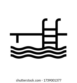 swimming  icon or logo isolated sign symbol vector illustration - high quality black style vector icons
