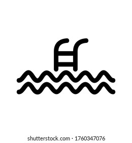 swimming  icon or logo isolated sign symbol vector illustration - high quality black style vector icons
