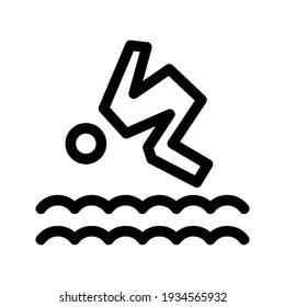 swimming icon or logo isolated sign symbol vector illustration - high quality black style vector icons
