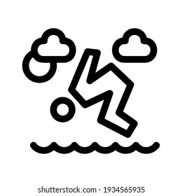 swimming icon or logo isolated sign symbol vector illustration - high quality black style vector icons
