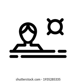 swimming icon or logo isolated sign symbol vector illustration - high quality black style vector icons
