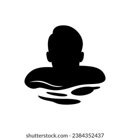 Swimming Icon on White Background - Simple Vector Illustration