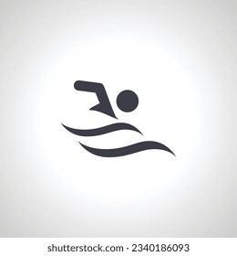 Swimming icon, Swimming pictogram. swimmer icon