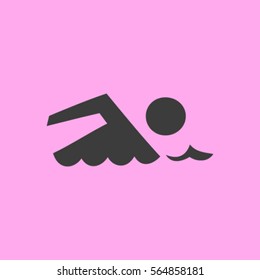Swimming icon sign