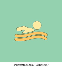 Swimming icon sign