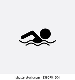 swimming icon sign signifier vector
