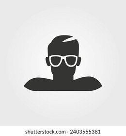 Swimming icon - Simple Vector Illustration