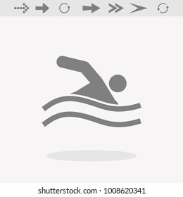 swimming icon symbol for your web site design, logo, app, UI. Vector illustration, EPS10.