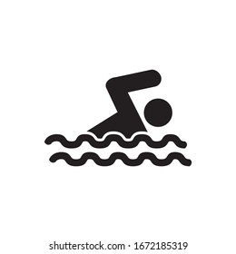Swimming Icon, Triathlon Icon vector