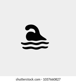 Swimming icon. Vector swimming icon