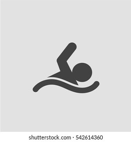 Swimming icon vector