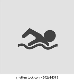 Swimming icon vector
