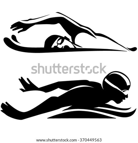 Swimming icon. Vector