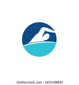 Swimming  icon Vector Illustration design Logo template