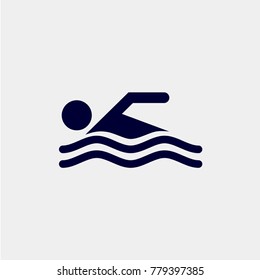 swimming icon, Vector illustration. sport vector icon