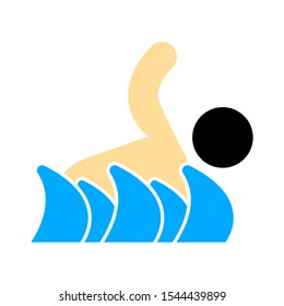 swimming icon, vector swimming pool, water swim sport
