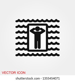 Swimming icon vector sign symbol for design