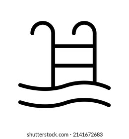 Icono de natación Símbolo de diseño Ilustración