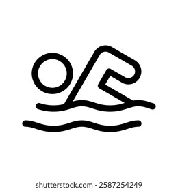 Swimming Icon Vector Symbol Design Illustration