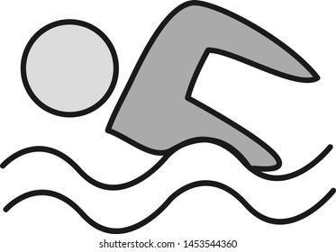 Swimming icon for your project
