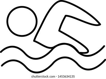 Swimming icon for your project
