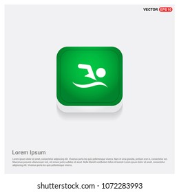 Swimming IconGreen Web Button