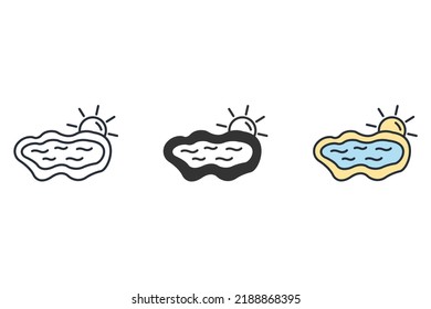 Swimming icons set . Swimming pack symbol vector elements for infographic web