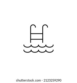 swimming icons symbol vector elements for infographic web