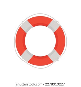 Swimming lifebuoy. Diving stuff, underwater diver equipment vector cartoon illustration