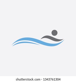 swimming logo design