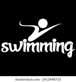 swimming logo design vector file