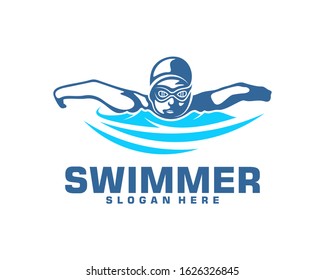 Similar Images, Stock Photos & Vectors of water sports. swimming logo