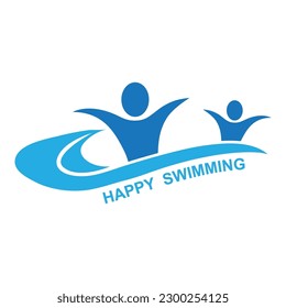 Swimming logo designs vector, Creative Swimmer logo Vector