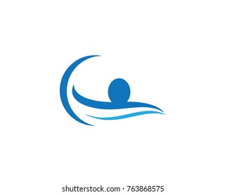 Synchro Swimming Logo Design Vector Template Stock Vector (Royalty Free ...