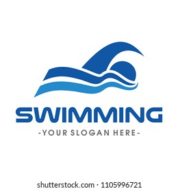 Swimming Logo Vector