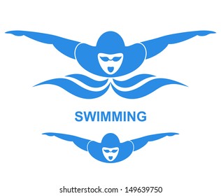 Swimming. Logo. Vector illustration EPS10