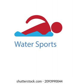 Swimming Logo or vector minimalist swimming logo
