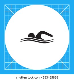 Swimming Man Icon