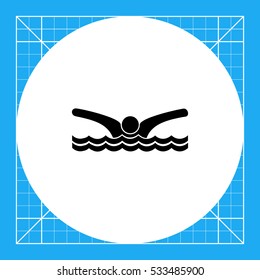 Swimming Man Icon