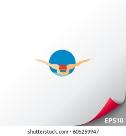 Swimming Man Icon