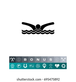 Swimming Man Icon