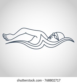 Swimmer Silhouette Images Stock Photos Vectors Shutterstock