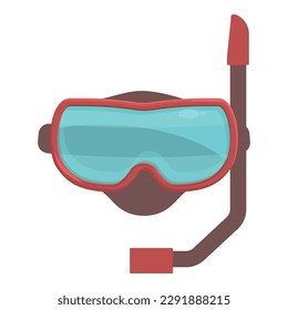 Swimming mask icon cartoon vector. Scuba equipment. Summer swim