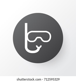 Swimming Mask Icon Symbol. Premium Quality Isolated Goggles Element In Trendy Style.