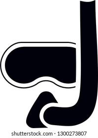 swimming mask vector icon